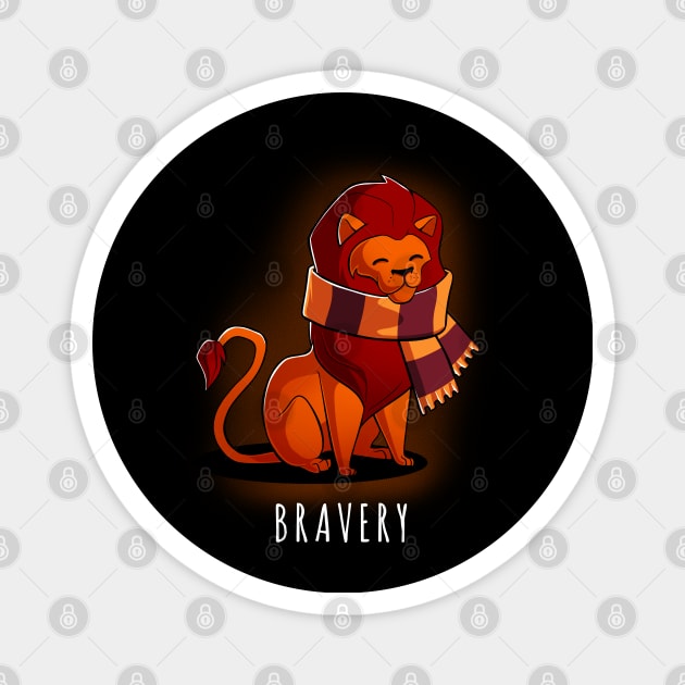 Brave Lion Magnet by Digital Magician